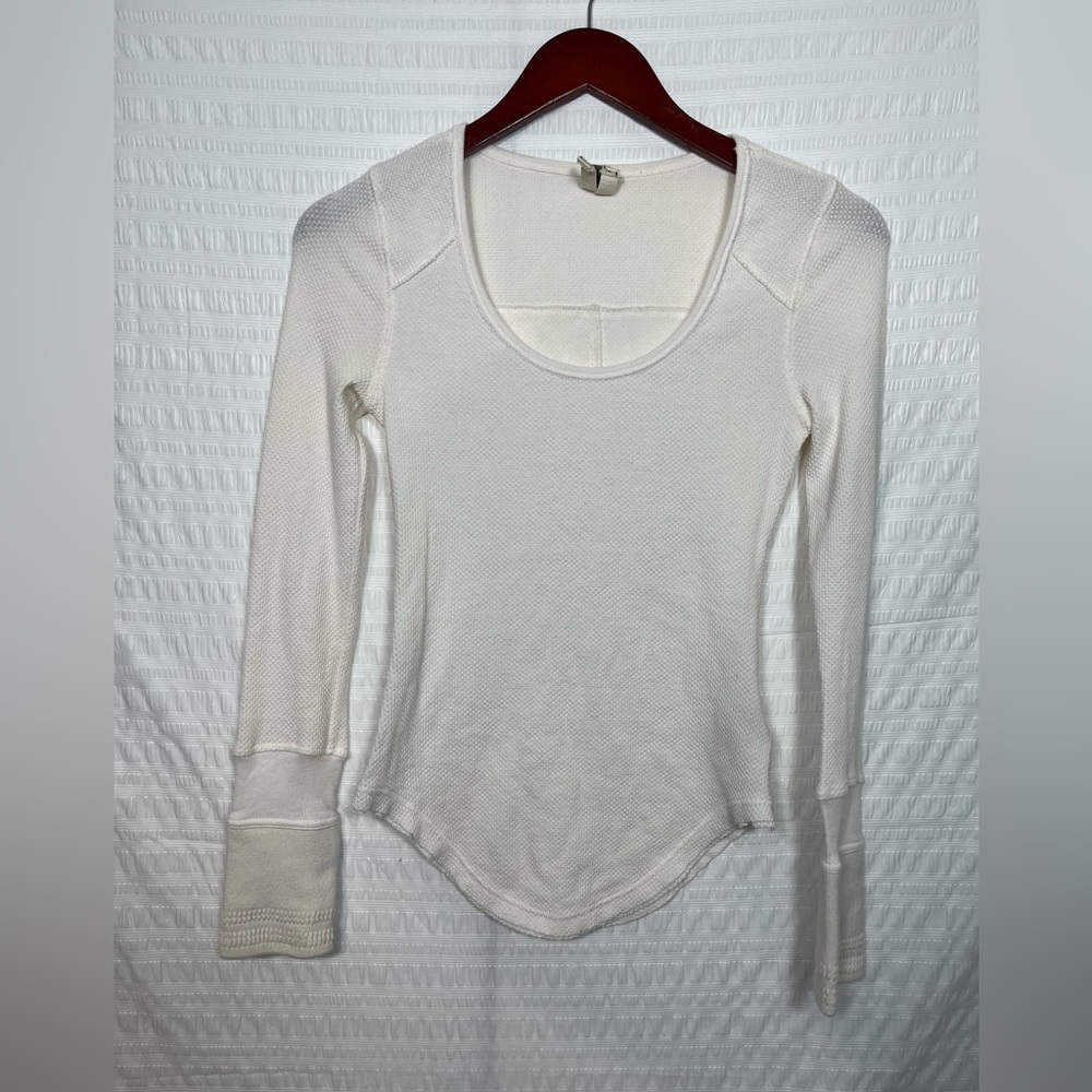 We The Free Sunni Valley beige Thermal Top Size Small